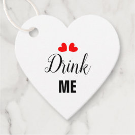 Drick mig Kärlek Hearts-bröllopsfavoritMärkre Gåvor Etiketter