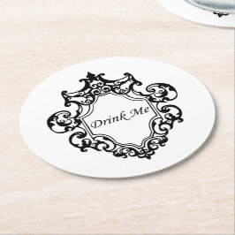 Drick mig! underlägg papper rund