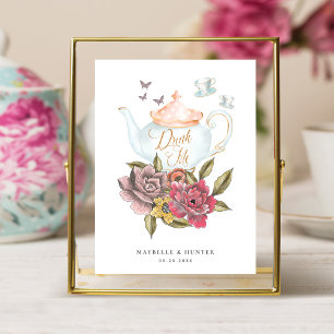Drick mig Vintage Alice i Wonderland Tea Party Poster