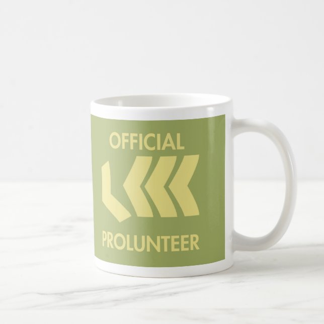 Drick och planera prolunteraren kaffemugg (Höger)