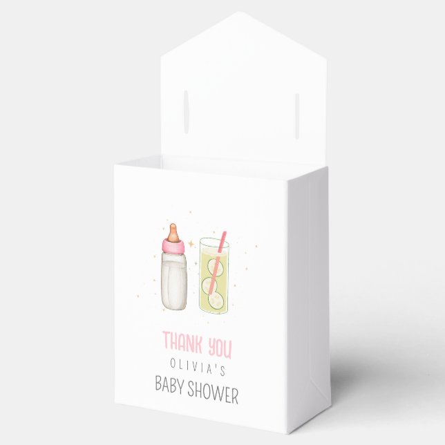 Drick och se, Välkommen bebis tjej, Ny bebis fest Presentaskar (Öppnad)