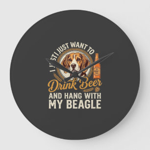 Drick öl Beagle Hund Hantverksöl Flaska Humle Stor Klocka