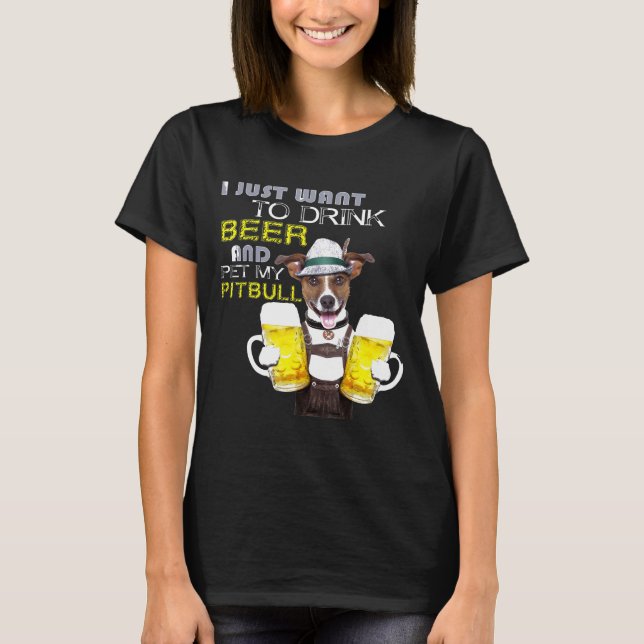 Drick öl och ät min bull t shirt (Framsida)
