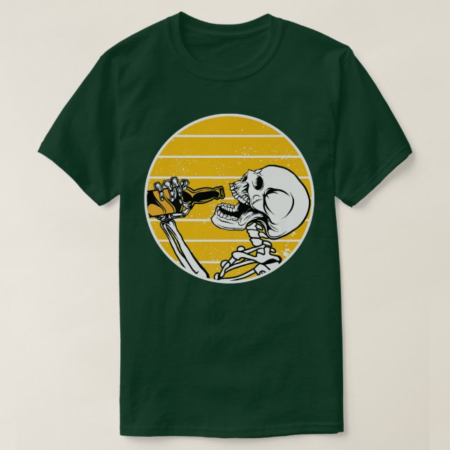Drick ölskalle Premium T-Shirt (Design framsida)