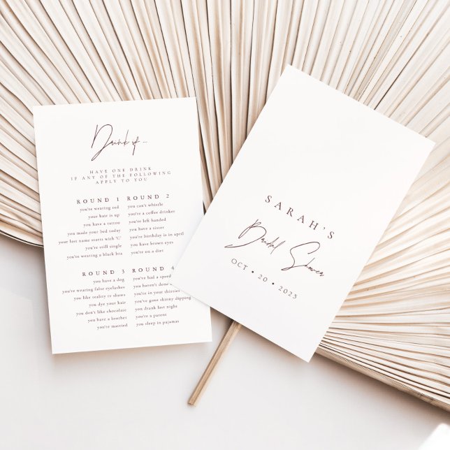 Drick om |  Rosa Burgundy Möhippa-spel (Skapare uppladdad)