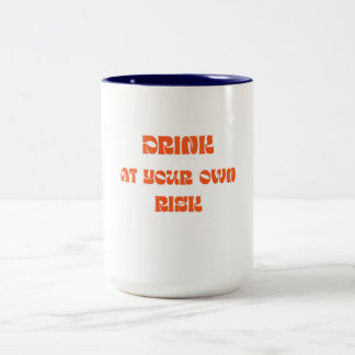 Drick på egen risk Rolig Retro Kaffemugg