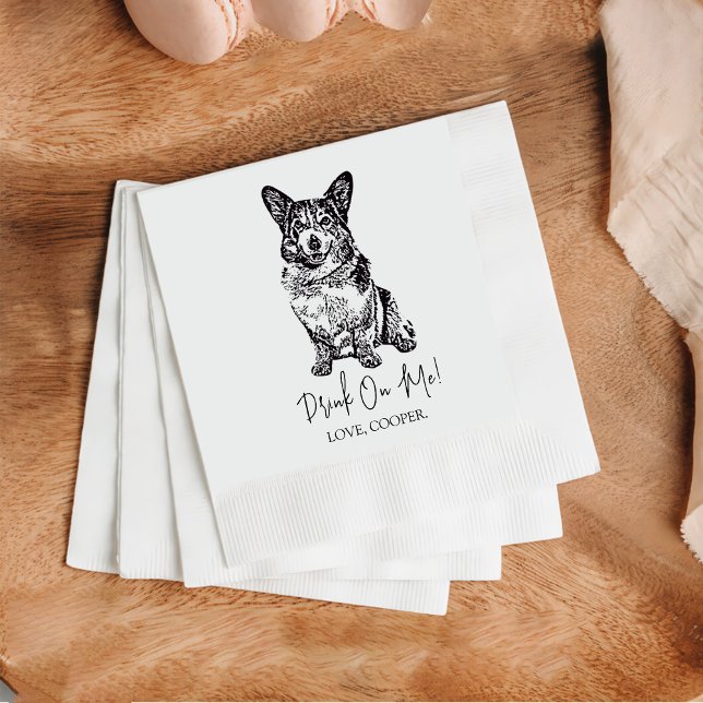 Drick på mig Anpassningsbar Cocktail Napkin Pappersservett (Skapare uppladdad)