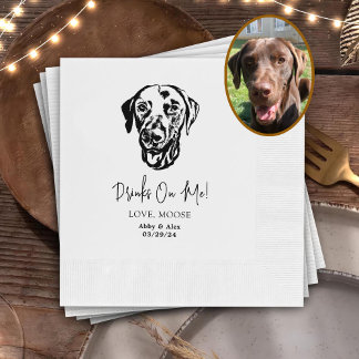 Drick på oss Pets Anpassningsbar Hand Teckning Brö Pappersservett