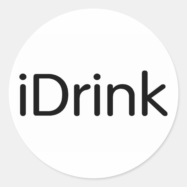 Drick Runt Klistermärke (Framsida)