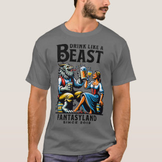 Drick som en Beast Fantasyand Orlando Theme Park T Shirt