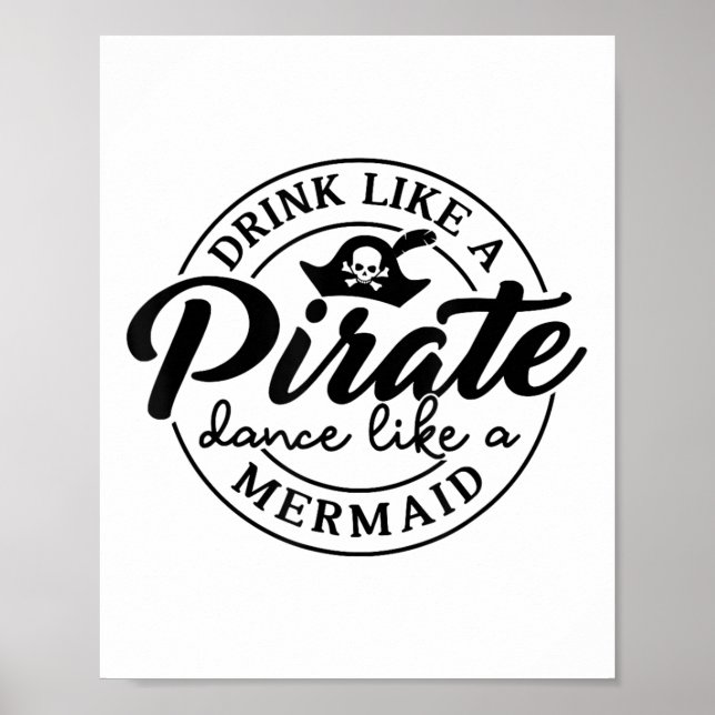 Drick som Pirat Dance som en Sjöjungfru pratar som Poster (Framsidan)