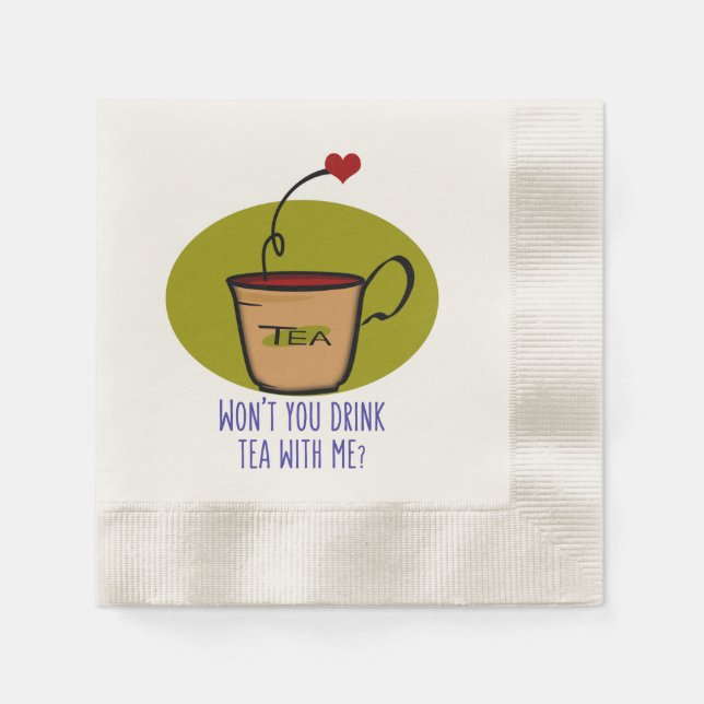 Drick te Tea med mig Pappersservett (Framsidan)