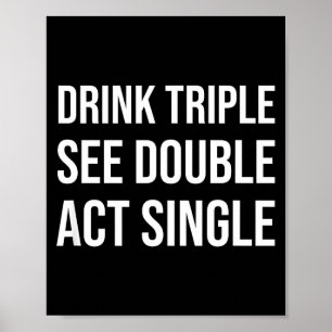 Drick Triple Se Dubbel Aktuell Singel - Roligt Dri Poster