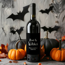 Drick Upp Hästkraft Vin Flask- och Dryckesetikett Vinflaska Etikett