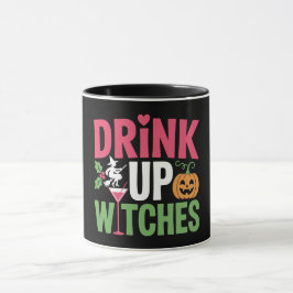 Drick Upp Häxor Färgglad Halloween Mugg