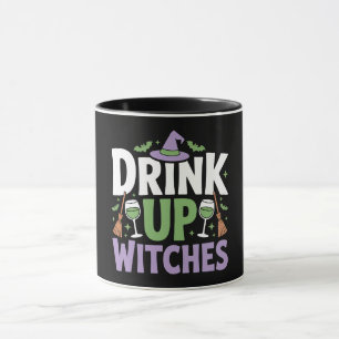 Drick Upp Häxor Halloween-fest Mugg