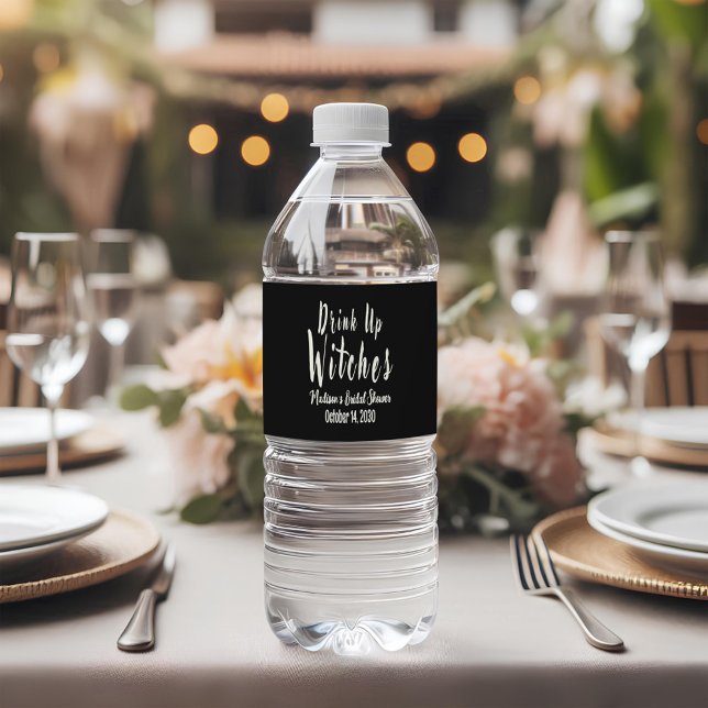 Drick Upp Häxor Vattenflaska Dricka Etikett Set (Skapare uppladdad)