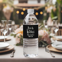 Drick Upp Häxor Vattenflaska Drickbar Etikett Set