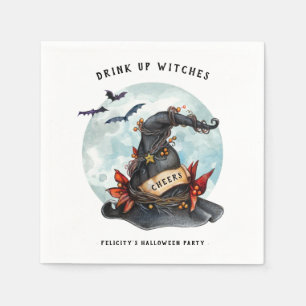 Drick Upp Häxor Vuxen Halloweenfest Pappersservett