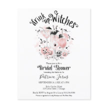 Drick upp Häxors Bröllopsfest Budget Inbjudningar