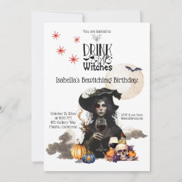 Drick upp veckobesök på födelsedagen inbjudningar