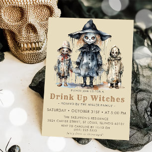 Drick upp vitsar Halloween fest Inbjudningar