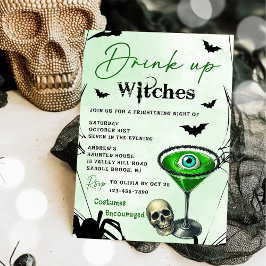 Drick upp vitsar Halloween fest Inbjudningar