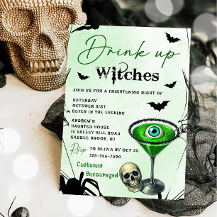 Drick upp vitsar Halloween fest Inbjudningar