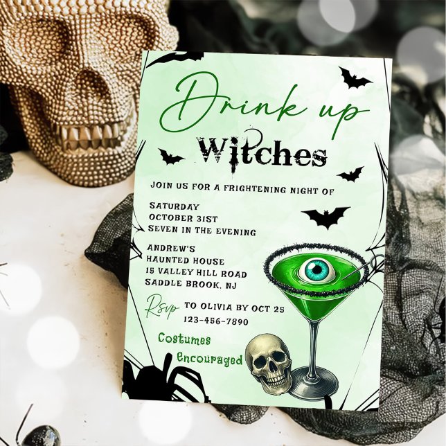 Drick upp vitsar Halloween fest Inbjudningar (Skapare uppladdad)
