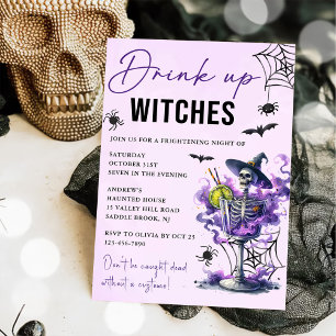 Drick upp vitsar Halloween fest Inbjudningar