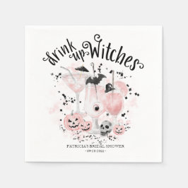Drick upp Witches Cocktail Halloween-Möhippa Pappersservett