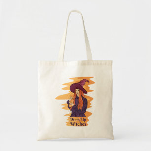 Drick upp Witches Cute Ghost Funny Halloween Groov Tygkasse