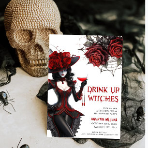 Drick upp Witches Gothic Bachelorette Party Inbjudningar