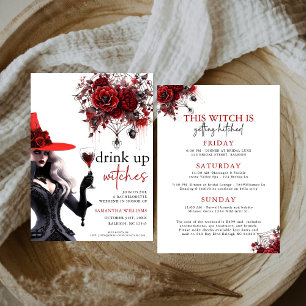 Drick upp Witches Gothic Bachelorette Party Inbjudningar