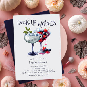 Drick upp Witches Halloween Cocktails Möhippa Inbjudningar