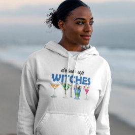 Drick upp Witches Halloween Funny Slogan Sweatshir T Shirt