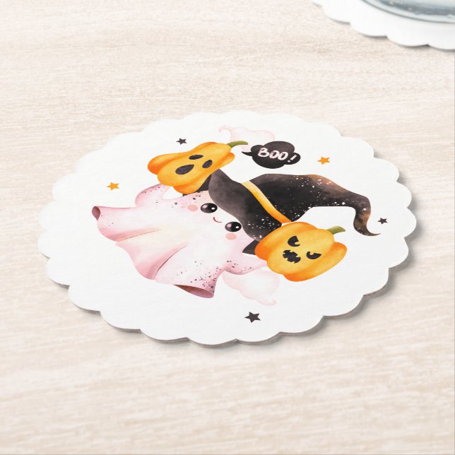 Drick upp Witches Halloween Tote Bag - Spooky Witc Underlägg Papper (Vinklad)