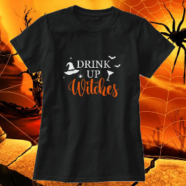 Drick upp Witches Women's Halloween 2 Färg-alterna T Shirt