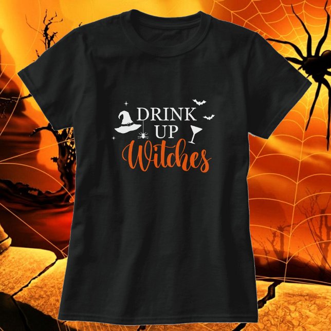 Drick upp Witches Women's Halloween 2 Färg-alterna T Shirt (Skapare uppladdad)