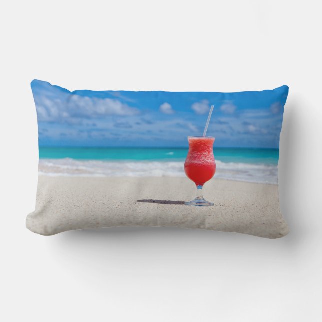 Drick vid Beach dekorativ kudde (Framsida)