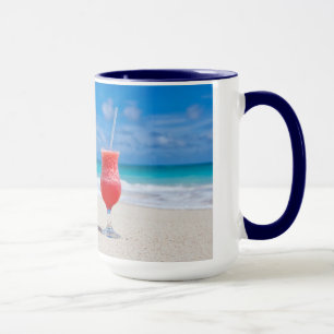Drick vid Beach mugg - välj stil & färg