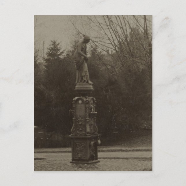 Dricka Fontän i Wright Park Vykort (Framsida)