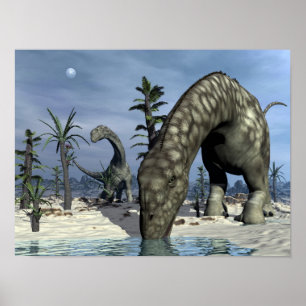 Dricka för Argentinosaurusdinosaur Poster