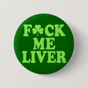Dricka för st patrick's dayalkohol knapp