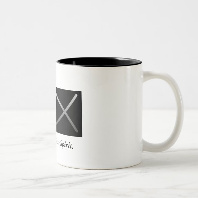 Dricka i andekaffemuggen Två-Tonad mugg (Höger)