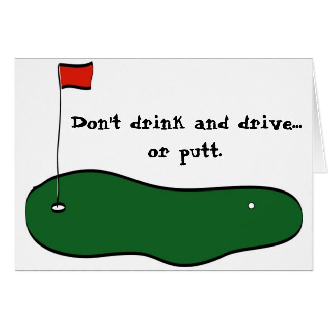 Dricka inte och kör hälsningskort (Framsidan Horizontal)