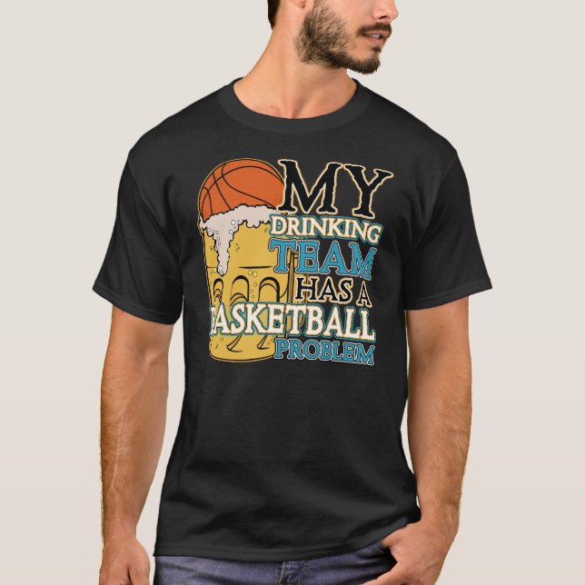 Dricka lagbasket tee shirt (Framsida)