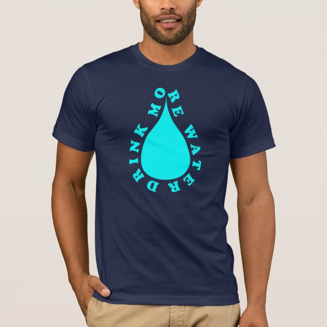Dricka mer vatten tee shirt (Framsida)