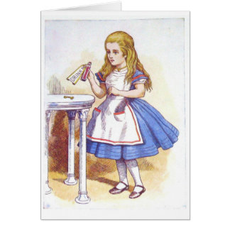 Dricka mig, Alice! Hälsningskort