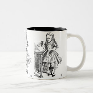 Dricka mig (Alice i underland) Två-Tonad Mugg